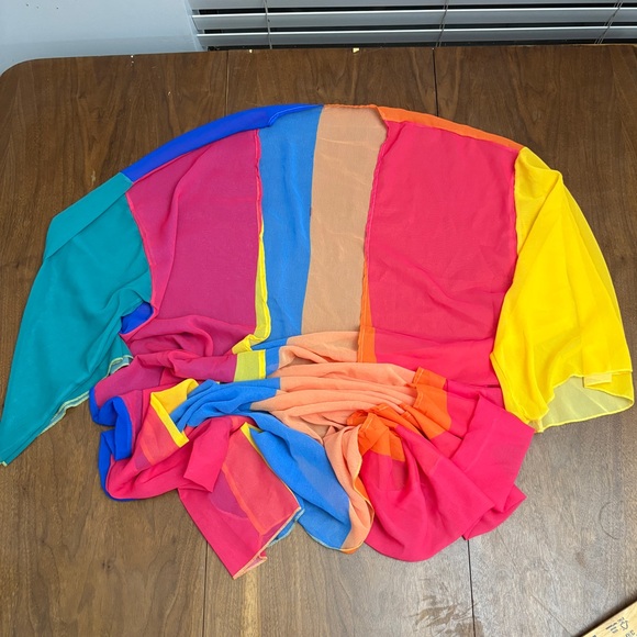 Vibrant Rainbow Long Kimono - Picture 4 of 4